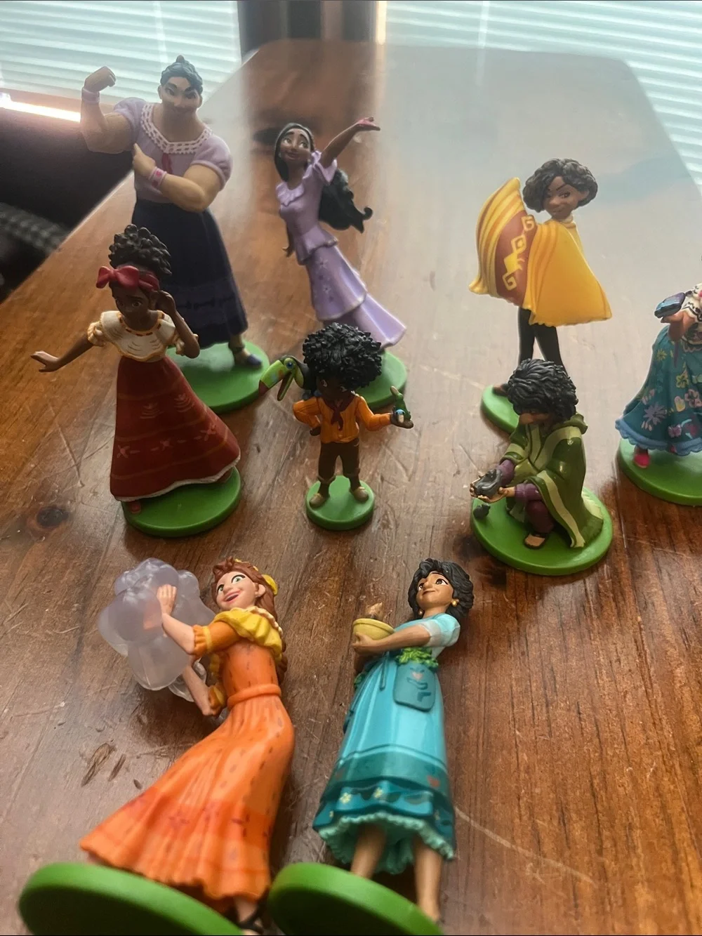 Encanto Character Collectible Figurine Set - used full set of 9